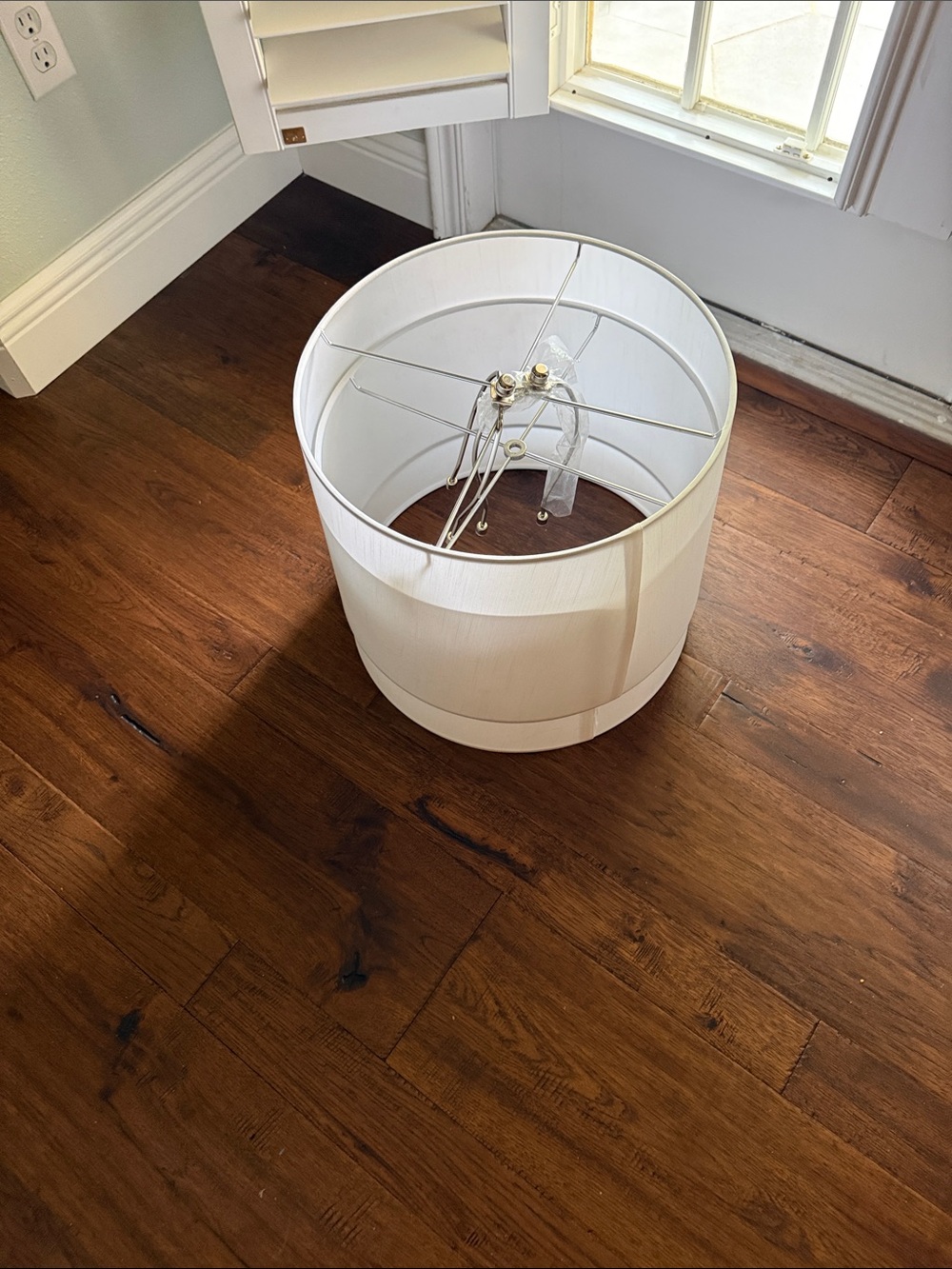 Classic White Drum Lamp Shade set of 2
